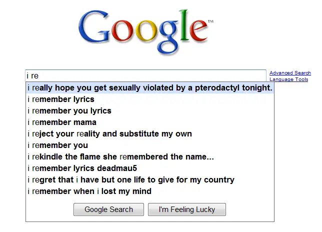 Google Wants You To Be Sexually Violated