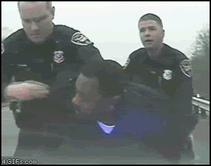 black guy eats evidence animated gif cops
